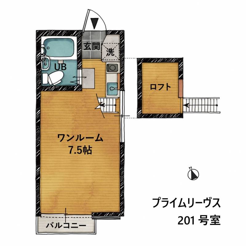 ロフトあり！使いやすい間取りです。