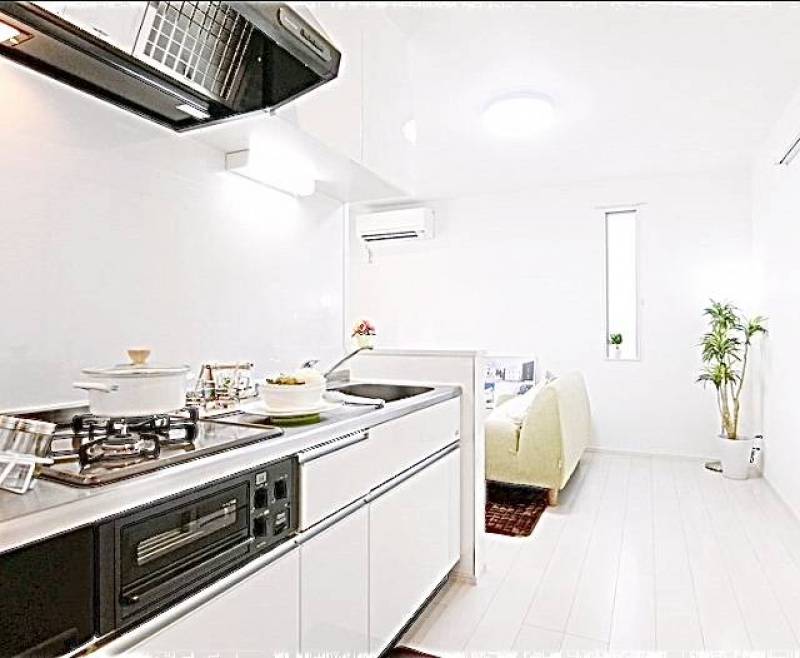 大型キッチンです。キッチンスペースも広くとっています