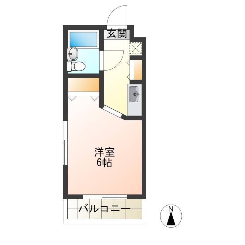 3F角部屋で２方向に窓があります。