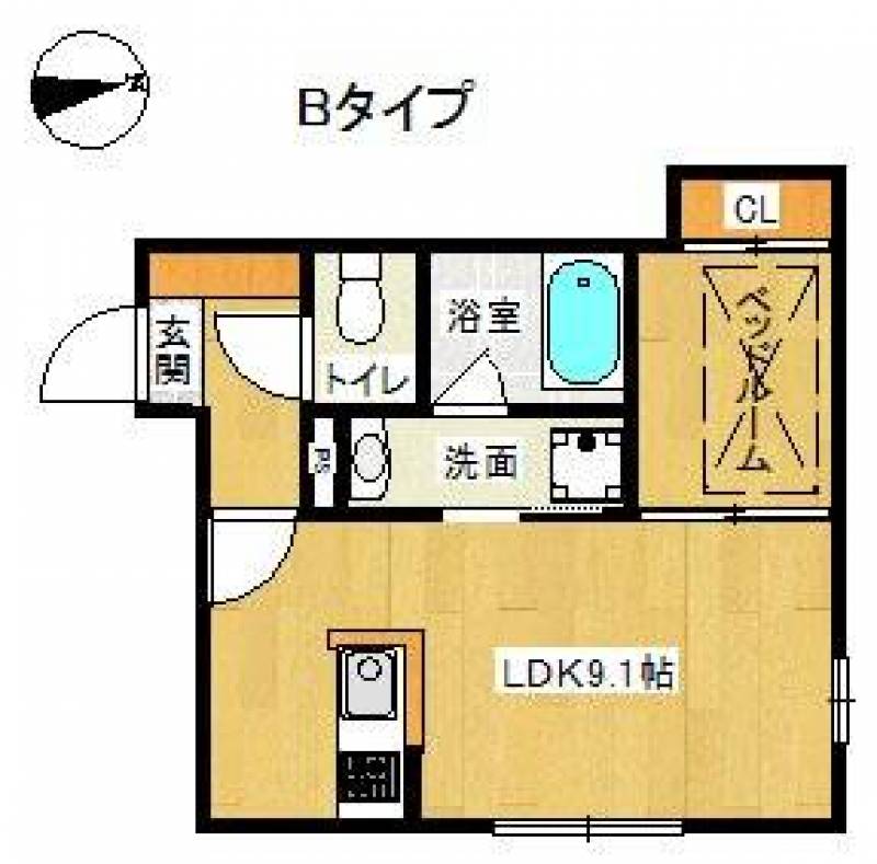 東向きのお部屋です。