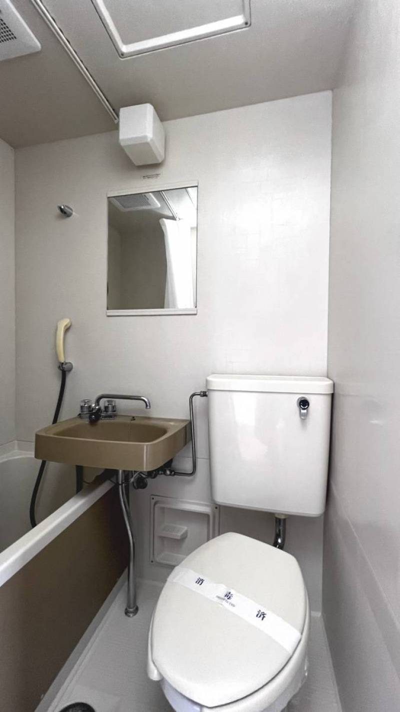 バス・トイレは消毒済みです