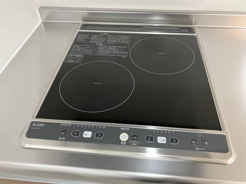 ２口IHコンロ！火力は強力なので料理好きな方にも嬉しい♪
