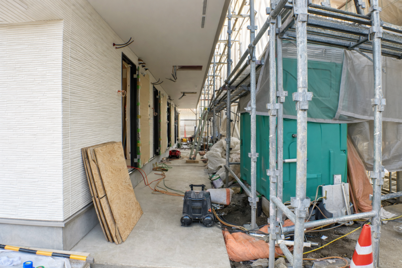 エントランス部分(工事中)