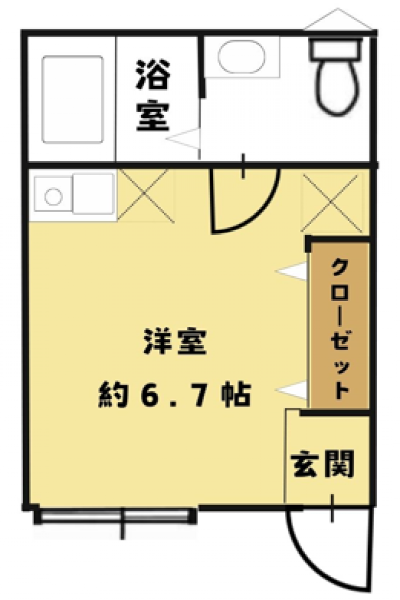 １階の１０２の取り図
