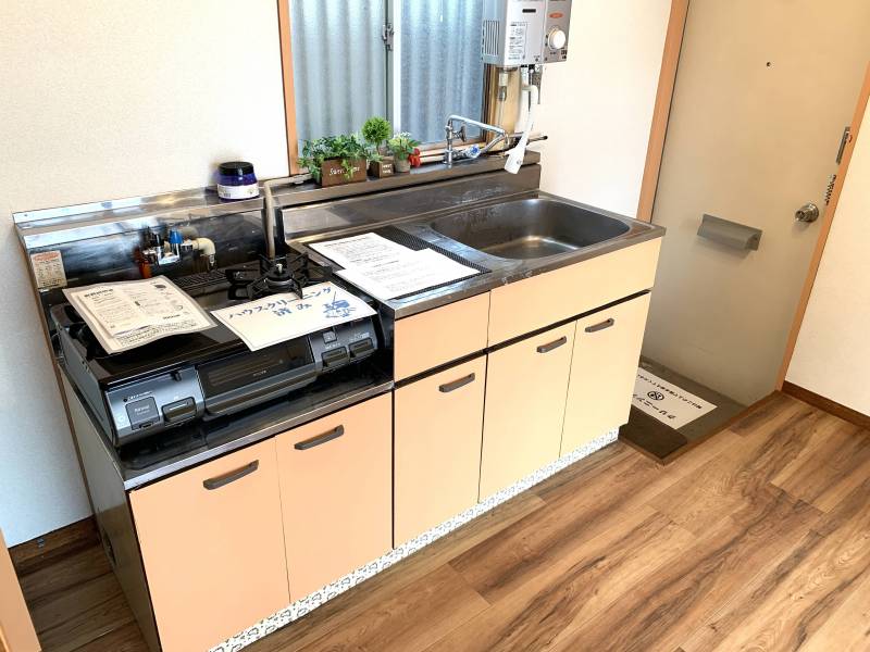 コンロもシンクもゆとりがあります