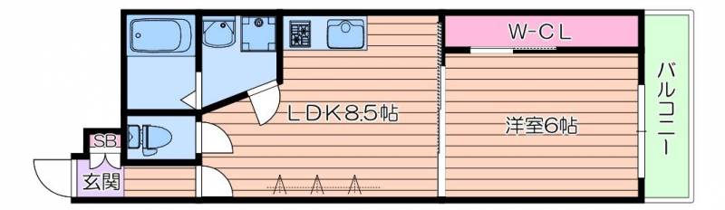 広々３５㎡　1LDK