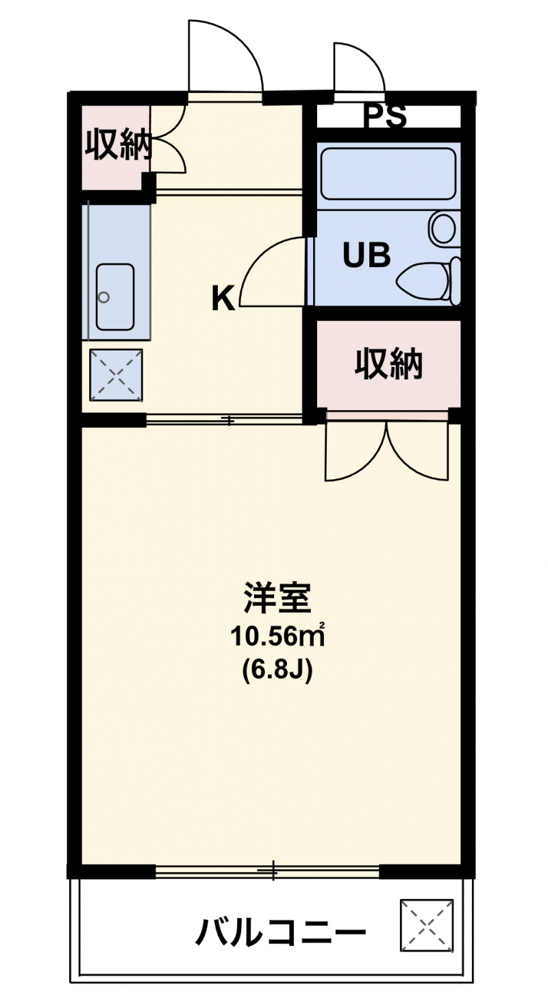 南西向きの明るいお部屋です