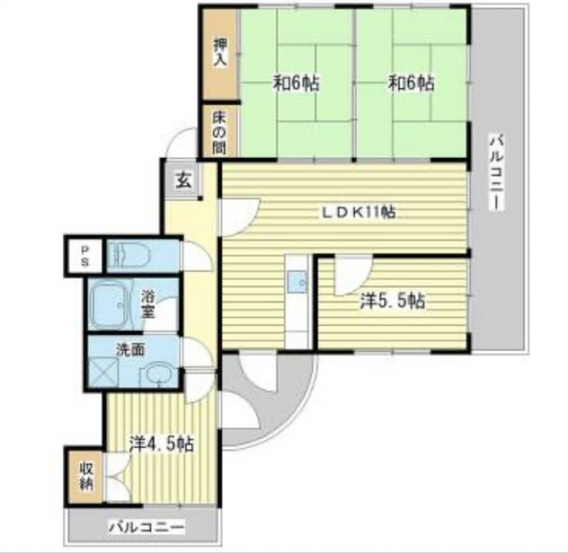 英賀保エリアで希少な広々4LDKファミリータイプRC