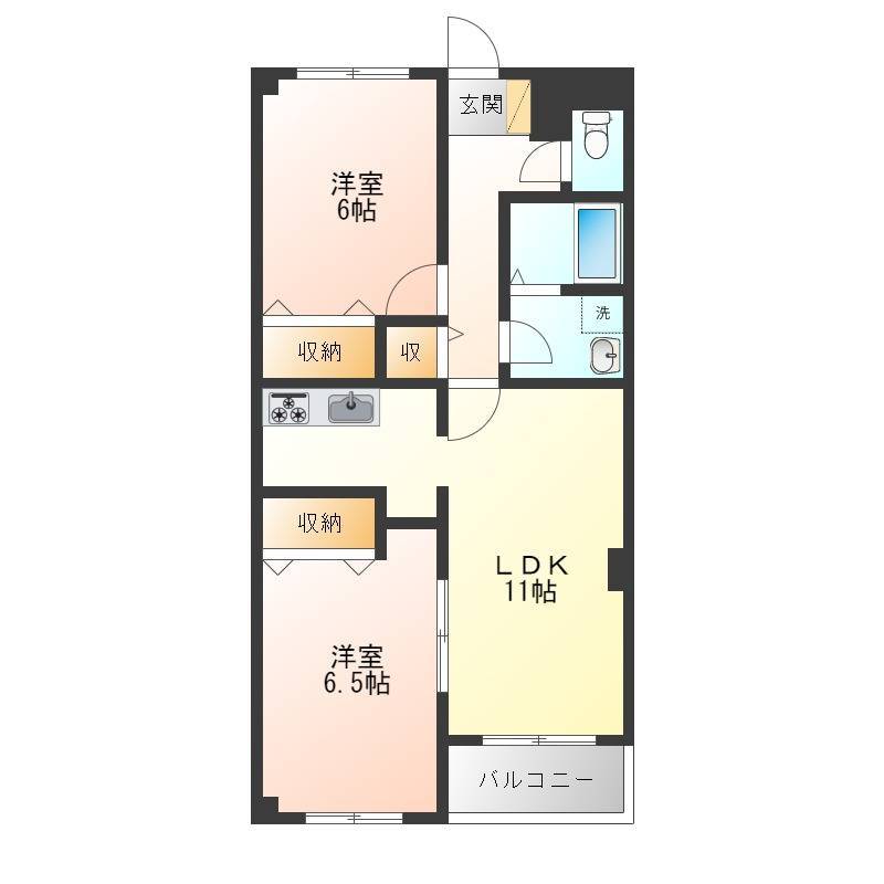 離れた個室設計！全室洋室♪