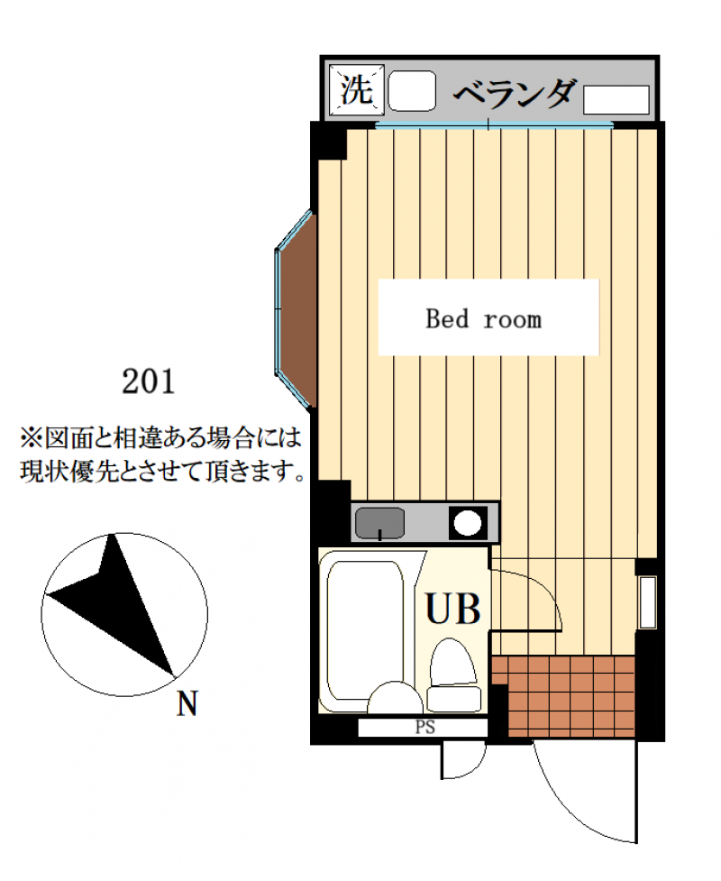 角部屋、日当たり良好です