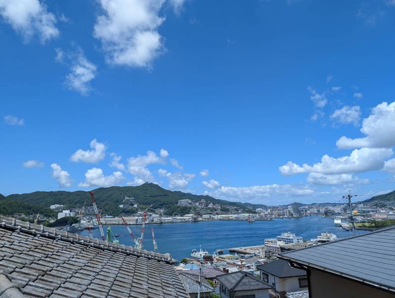 2階バルコニーから