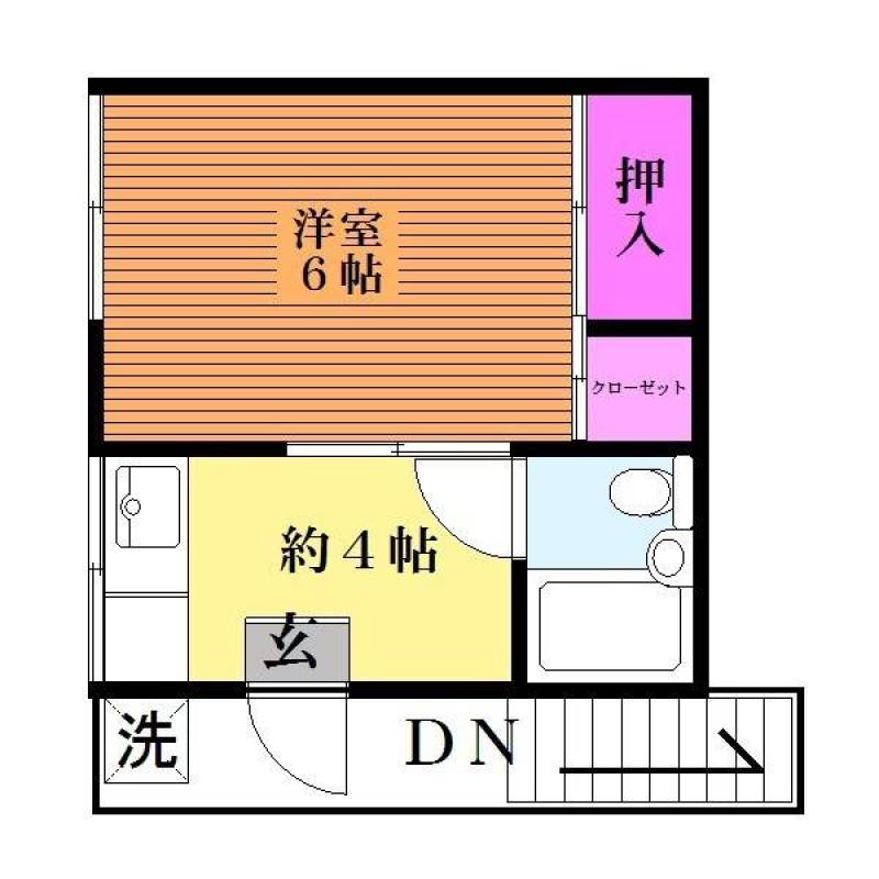 専用外階段付の最上階角部屋です！