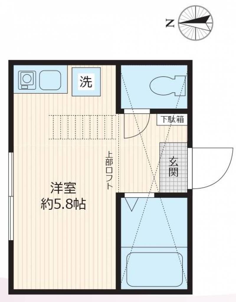 ロフトがついています。