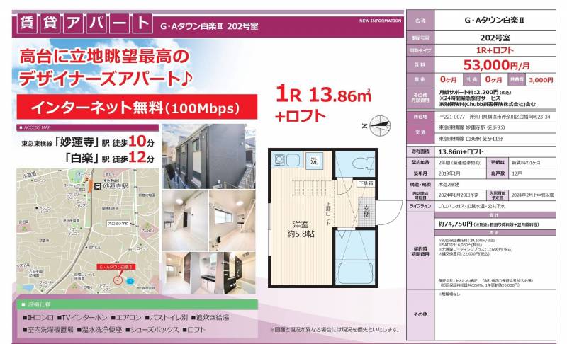 募集図面です。一般の不動産会社でも募集しています。