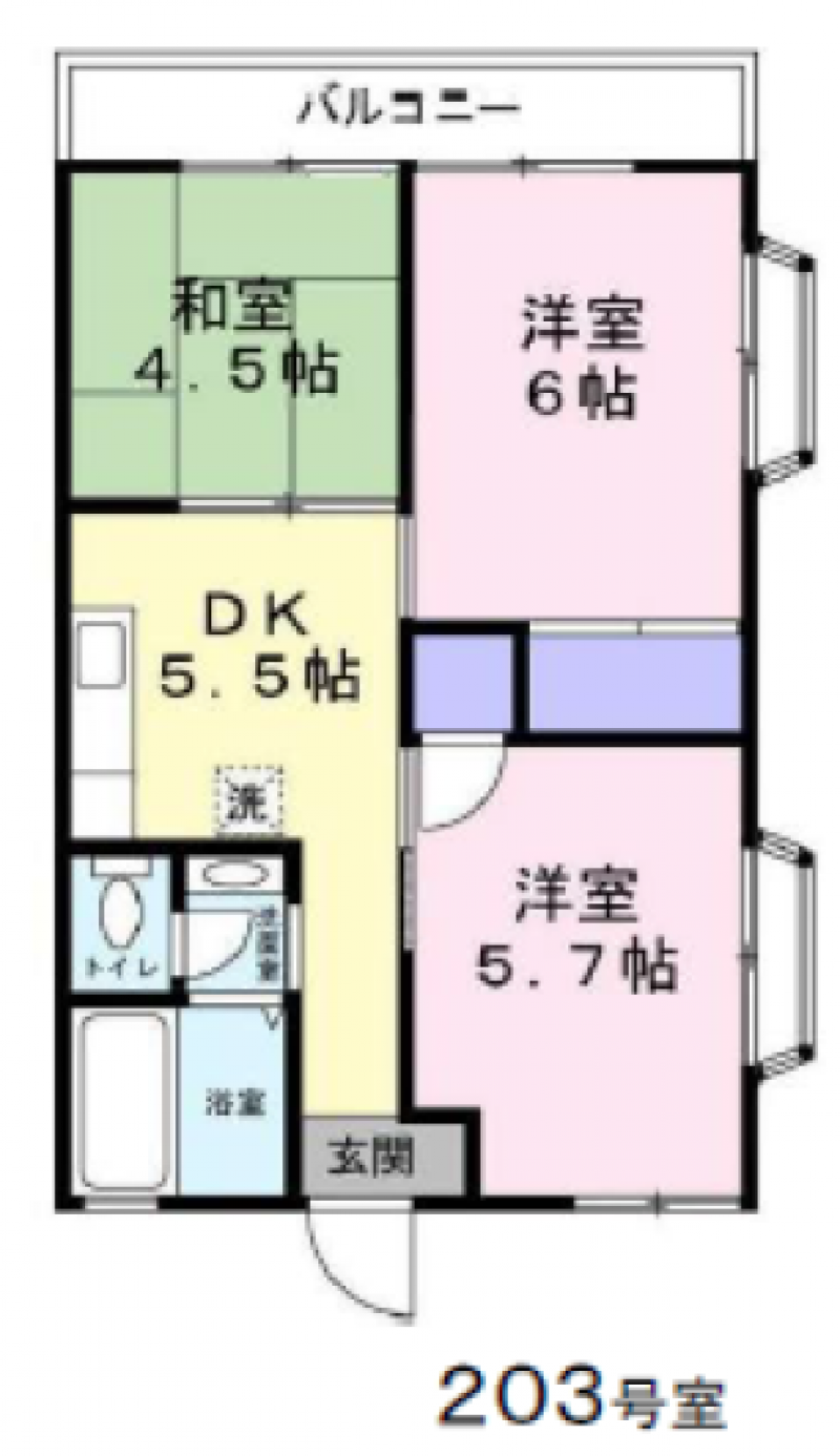 ３DKでゆったり過ごせます