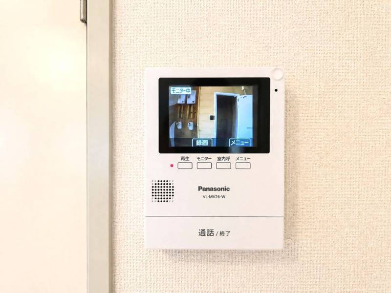 訪問者を事前に確認できるから防犯面も安心！