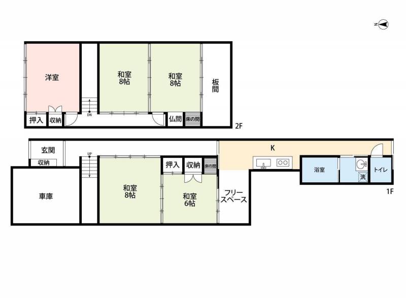 車も荷物も家族も納まる５Kの多用途住まい