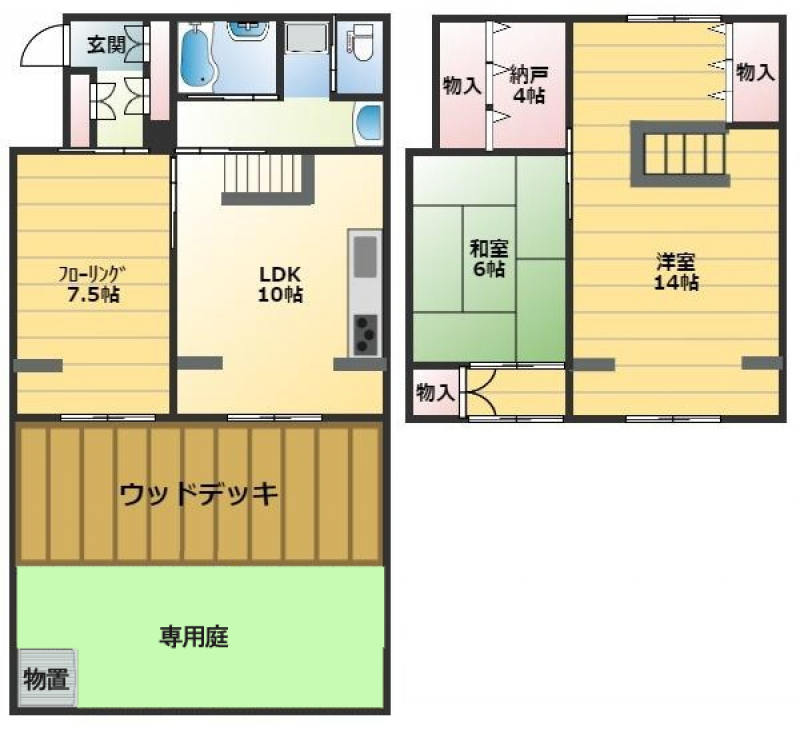 コンクリート造の２階建て！戸建感覚