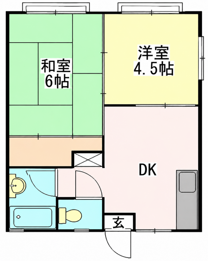 角部屋です。