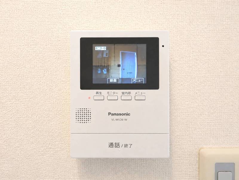 訪問者を事前に確認できるから防犯面も安心！
