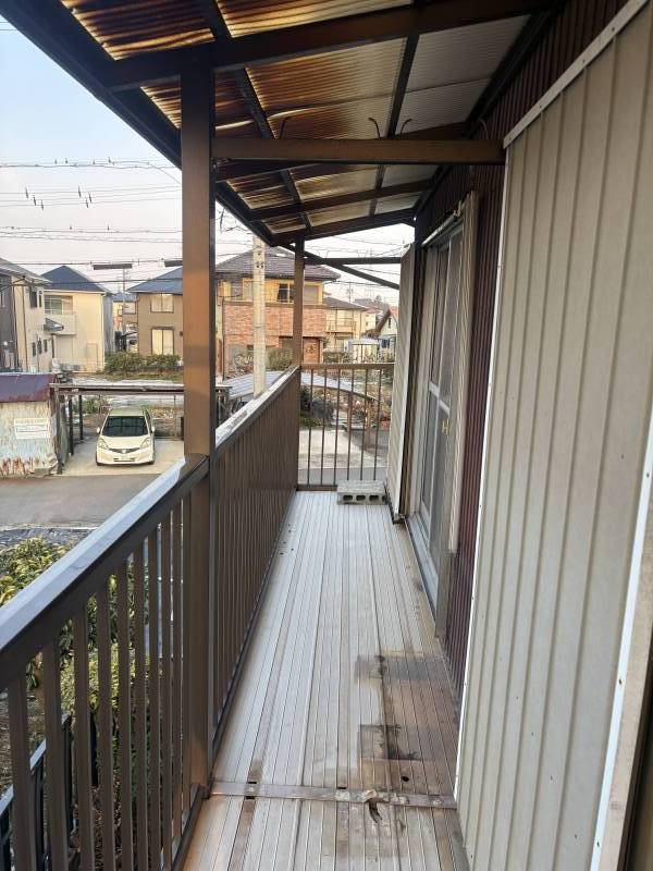 日当たりの良いベランダです