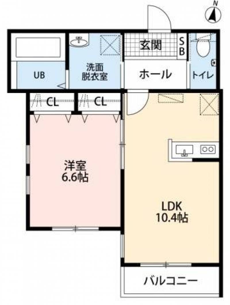 ３０３号室間取り図