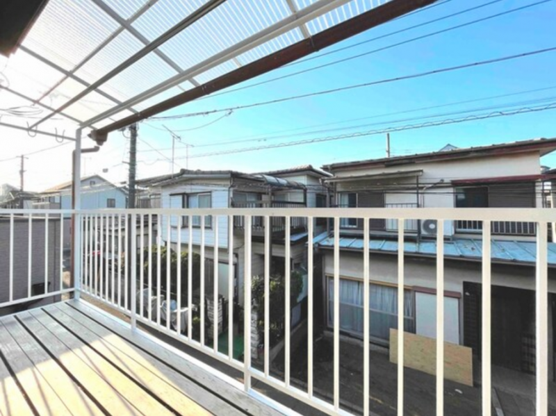 ベランダに洗濯物を干すことができ、眺望も良好です！