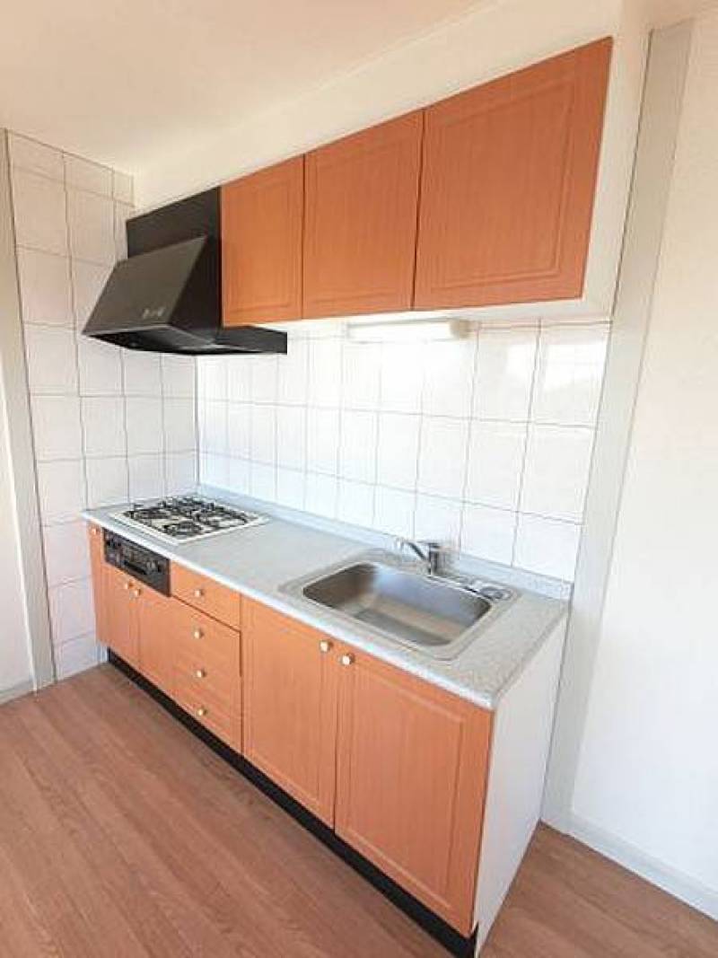 掃除も簡単で清潔なシステムキッチン。