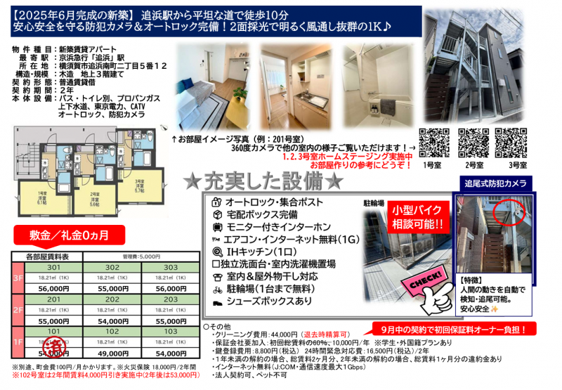 QRコードからお部屋の中が詳細に見られます！