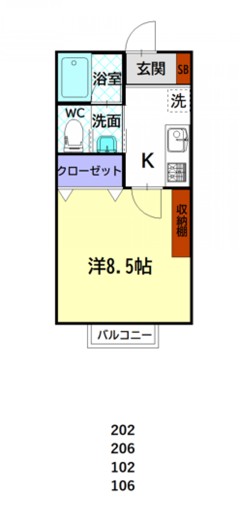 シンプルで使いやすい間取り