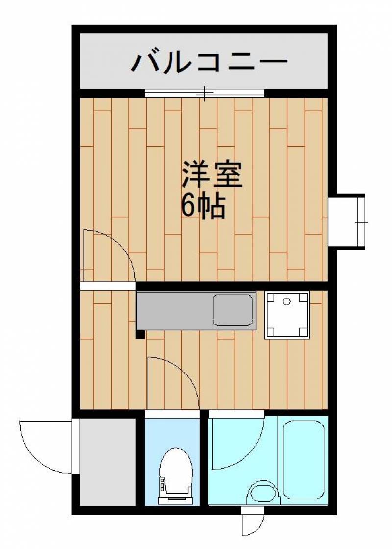 1Kの嬉しい設備が充実したお部屋です。