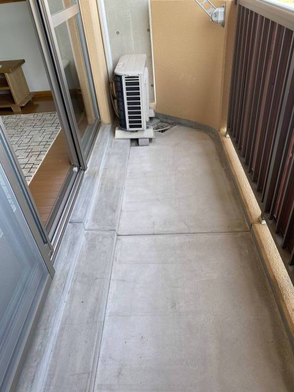 広いスペースのベランダです。