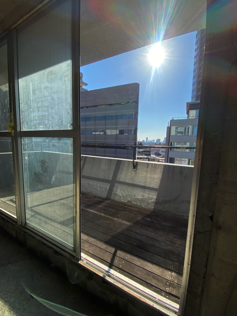 広々としたベランダがあるのは７階だけ