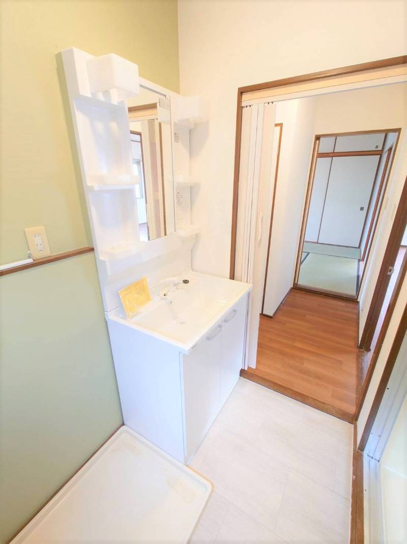 シャワー洗面化粧台です！