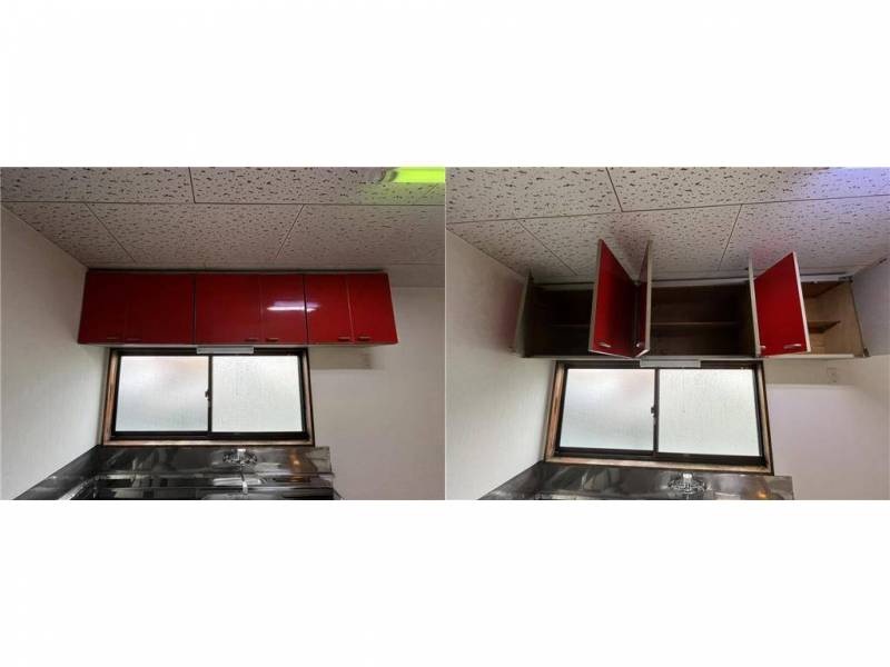 キッチン２　おしゃれなクロス