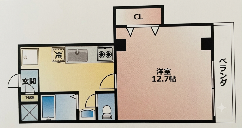 暁21&minus;2号館の間取り