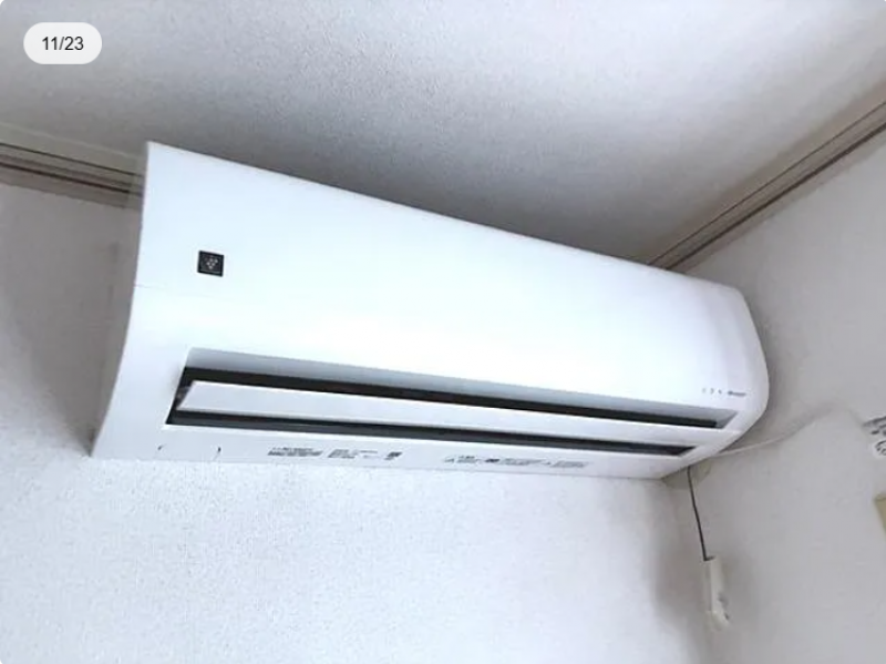 エアコンは新品です。