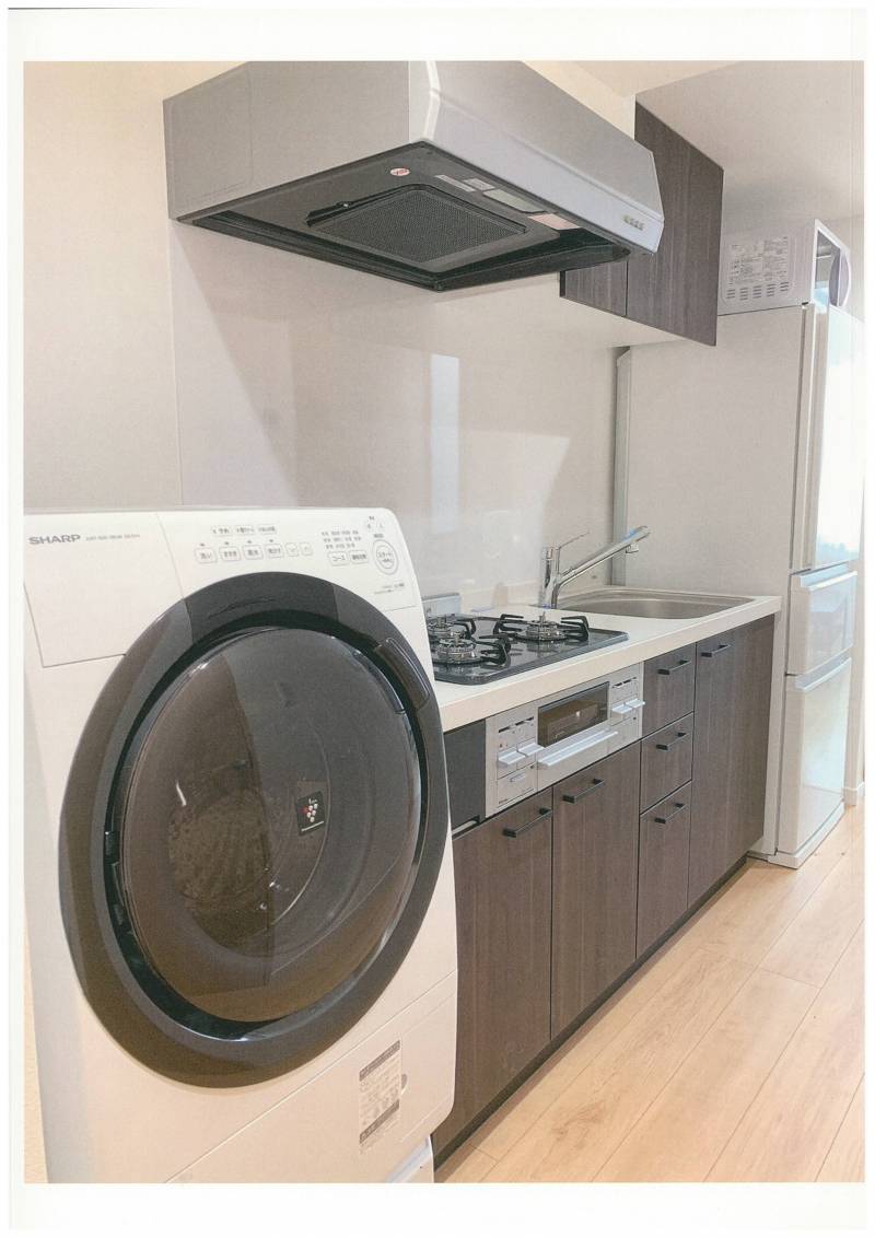 ドラム式洗濯乾燥機・3ドア大容量冷蔵庫・電子レンジ設置