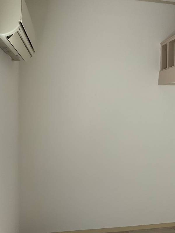 天井まで2.9mの真っ白な壁。眩いです。