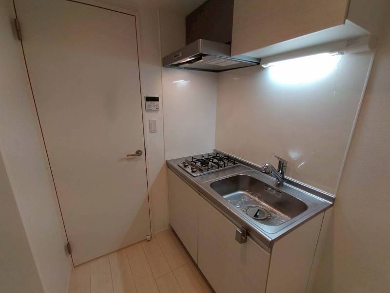 ガス2口コンロで料理も楽しめます