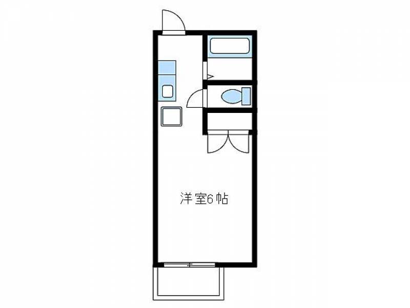 キッチンの横が洗濯機置き場です。