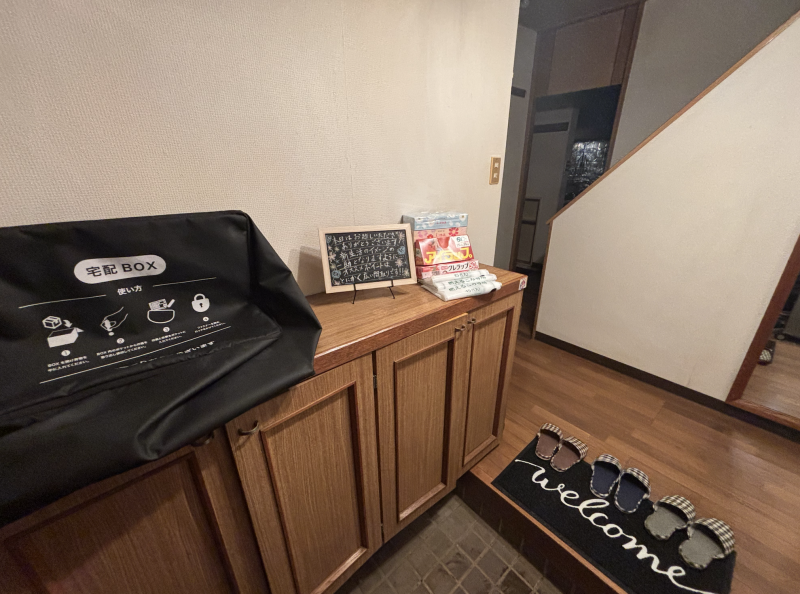 玄関では入居者プレゼントがお出迎えします♪