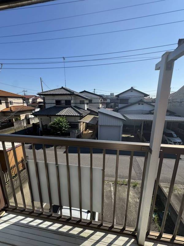 ベランダからの景色は、開放感があります
