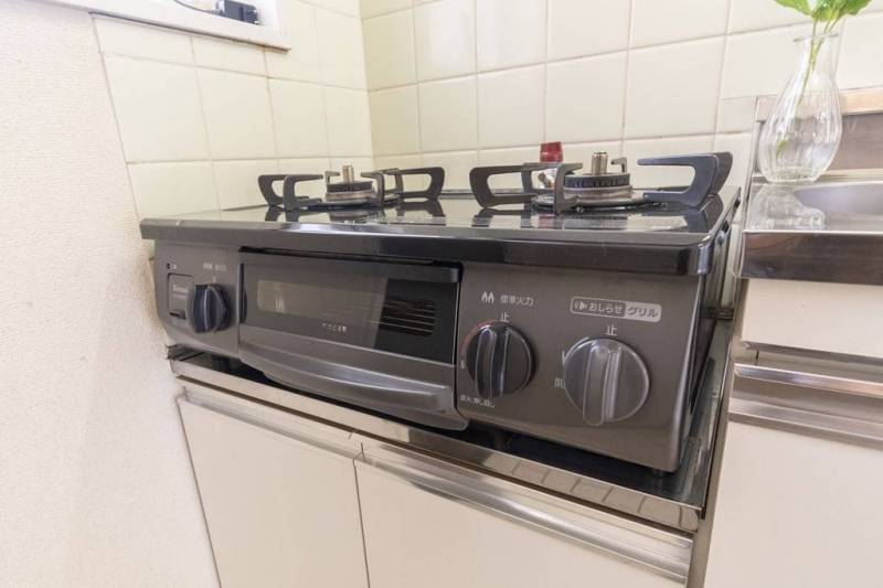 女性に好評！調理も余裕な「2口ガスコンロ」設置済み！
