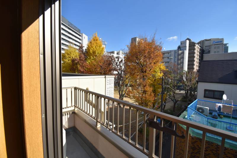 部屋からの公園眺望