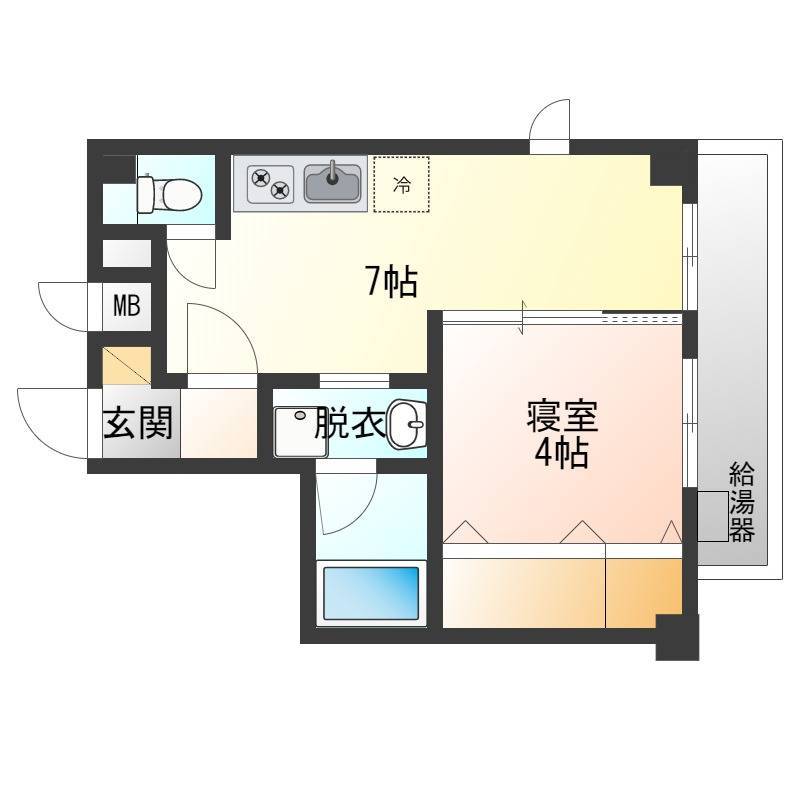 公園側です。とても静かな場所です。