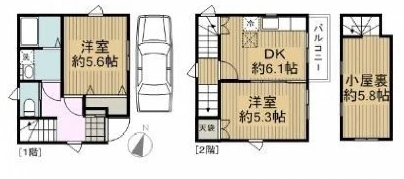 1LDK+Sとしても使えます