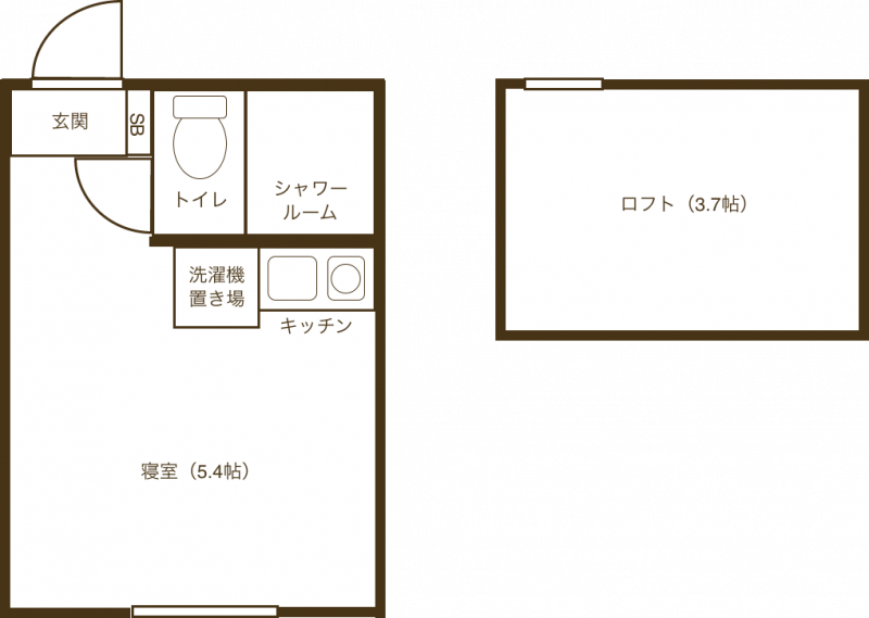 使い勝手が便利なロフトです。