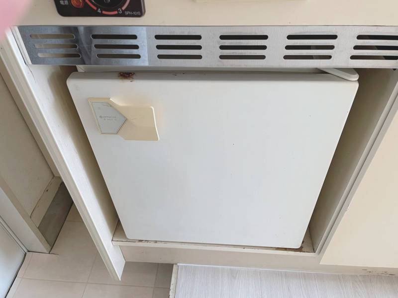 嬉しいミニ冷蔵庫付
