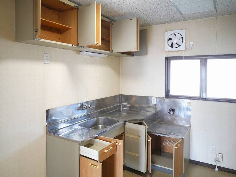 キッチンは、大容量の収納があります。